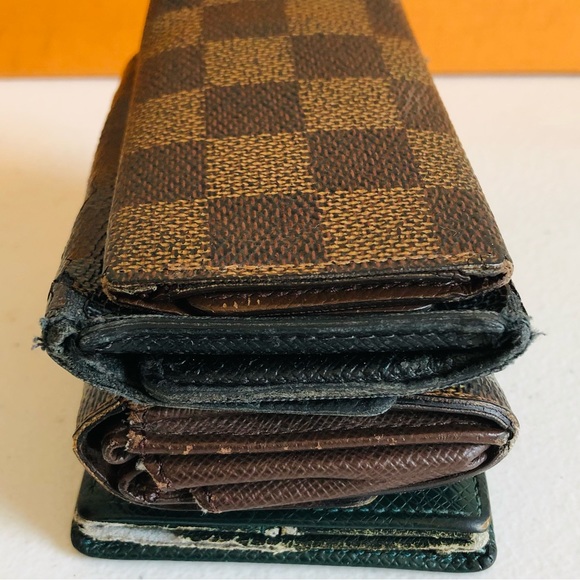 GENUINE SET OF (4) Louis Vuitton Damier Taiga Key Coin Case - Picture 3 of 16